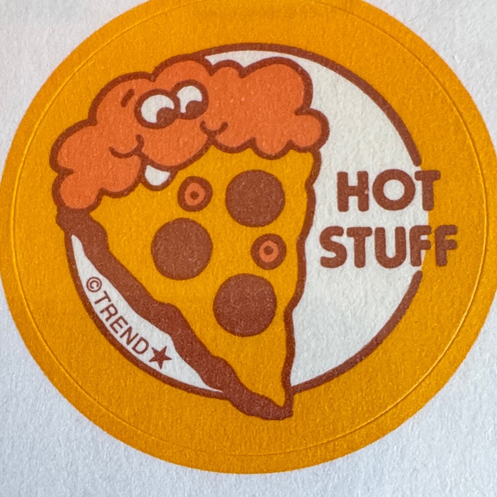 Set of 3 individual Retro 80’s original Scratch and Sniff Stickers